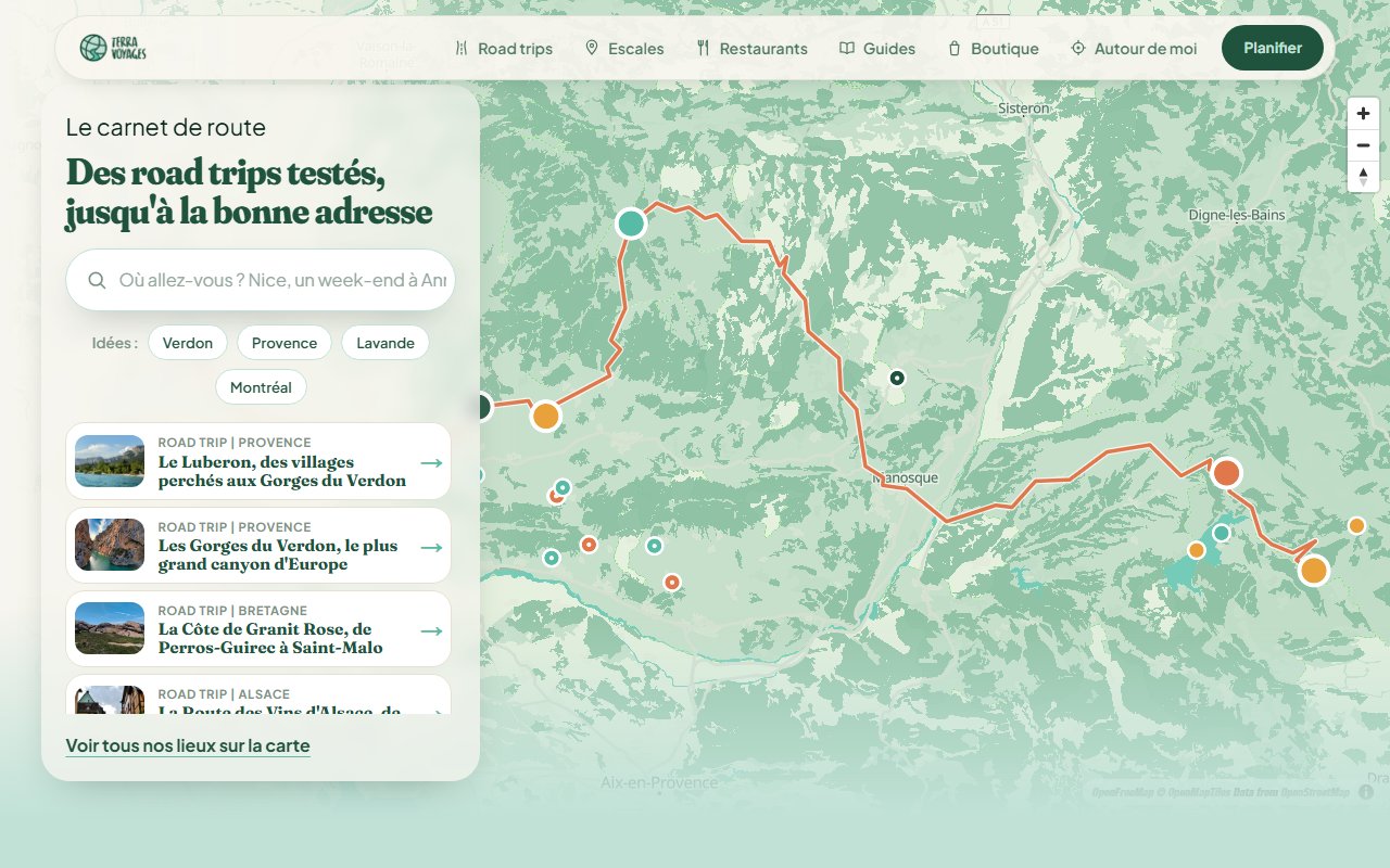 Site web Terra Voyages